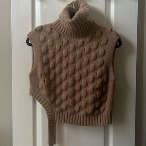 Zara high neck knit vest
